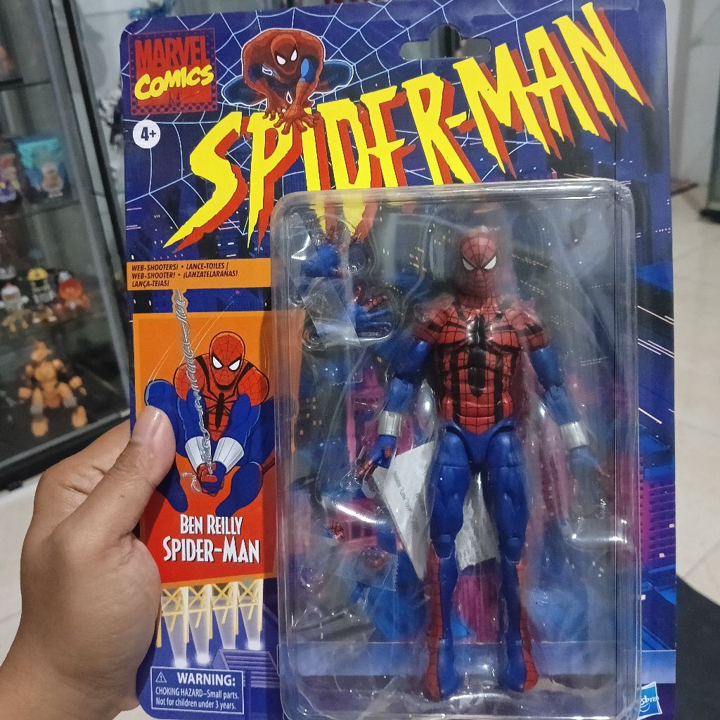 marvel legends spiderman ben reilly retro mainan action figure ori hasbro