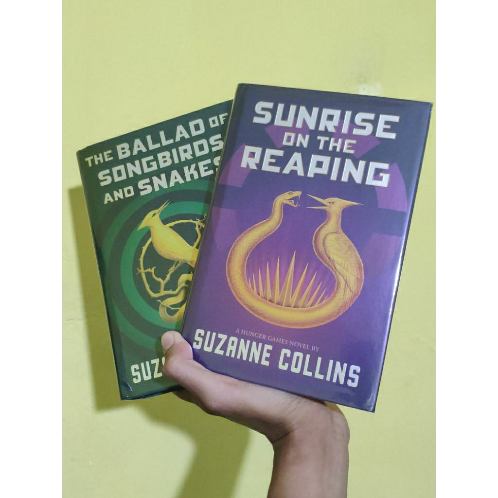 The Hunger Games : Ballad of Songbirds and Snakes + Sunrise on the Reaping by Suzanne Collins set HC