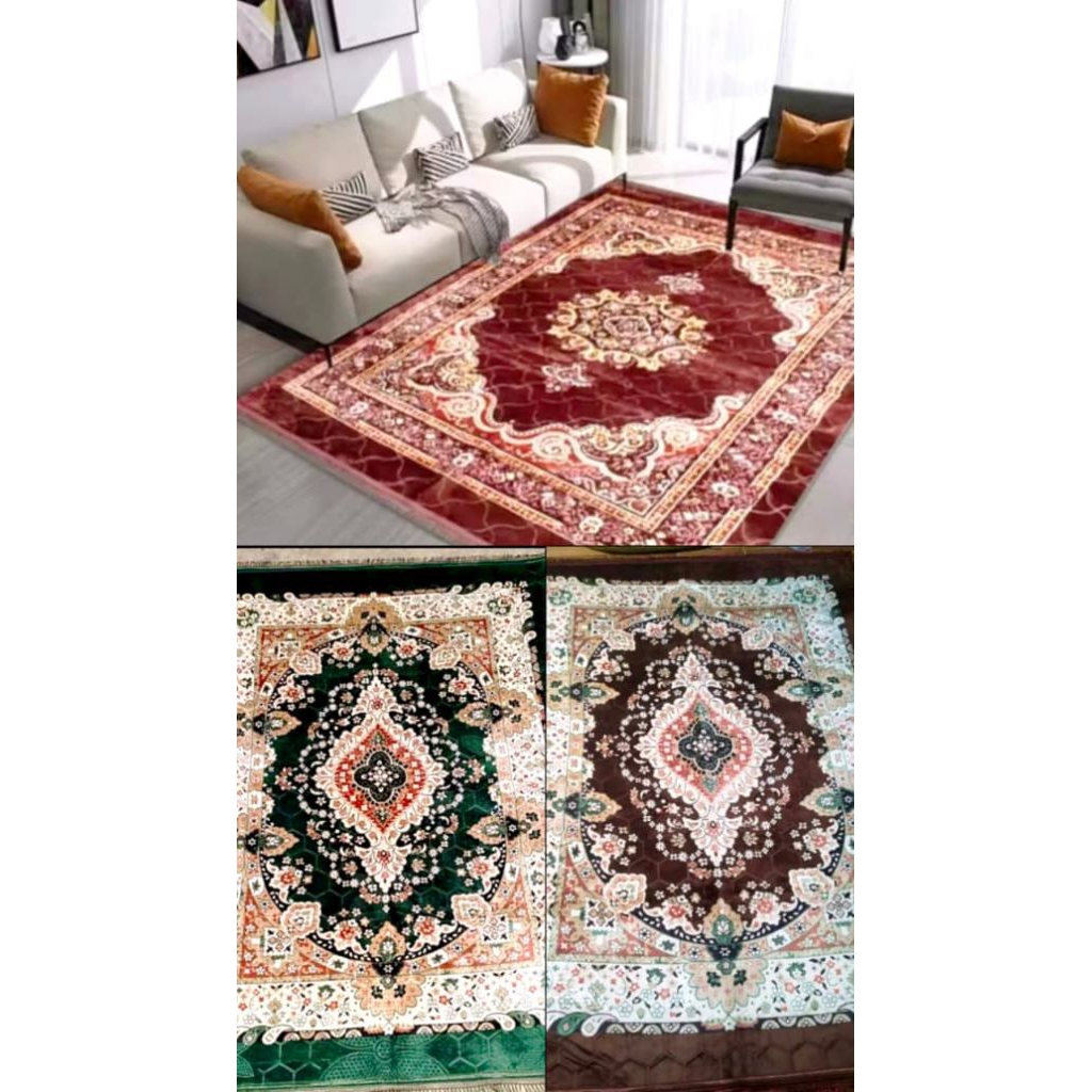 Karpet Permadani TURKI MALAYSIA EMBOS 200X300CM 2X3 MOTIF RANDOM