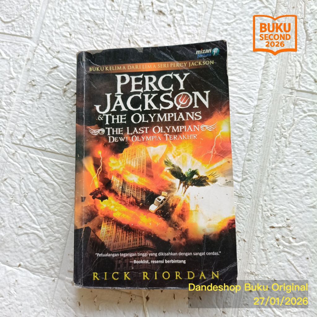 Percy Jackson & The Last Olympians oleh Rick Riordan (Buku Kelima) - Novel Bekas Preloved