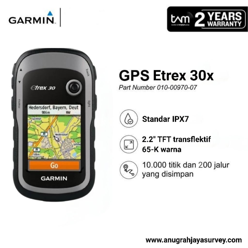 GPS GARMIN ETREX 30x