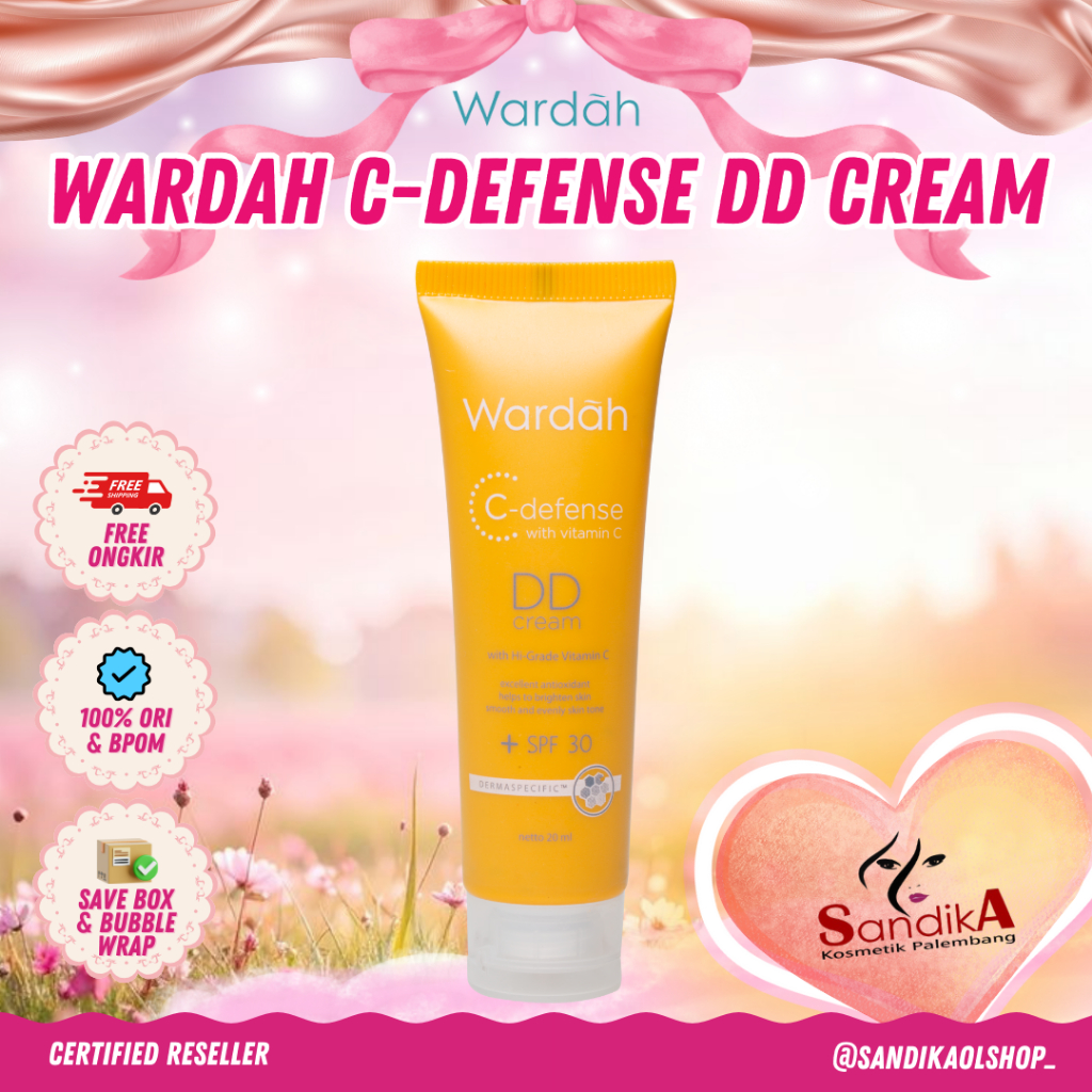 Wardah C-defense DD cream/DD Cream Wardah/Alas Bedak Wardah