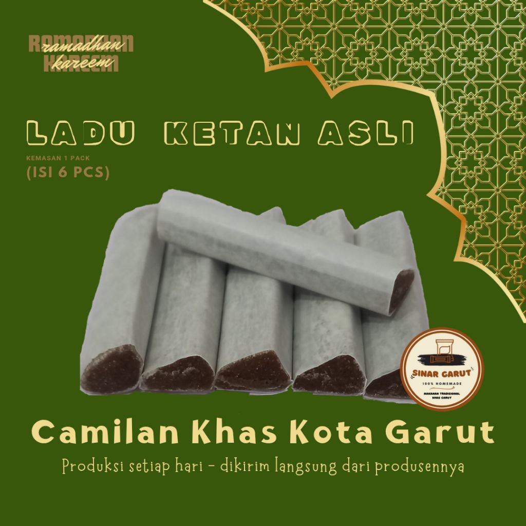 Ladu Ketan - 1 pack (isi 6pcs), Camilan Khas Kota Garut