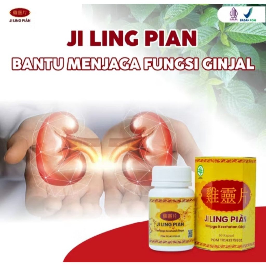JI LING PIAN Original Obat Herbal Cina Asli Untuk Batu Ginjal, Infeksi Saluran Kemih