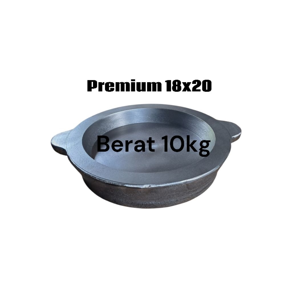 LOYANG MARTABAK MANIS PREMIUM UKURAN 18X20 BAHAN BAJA COR MURNI