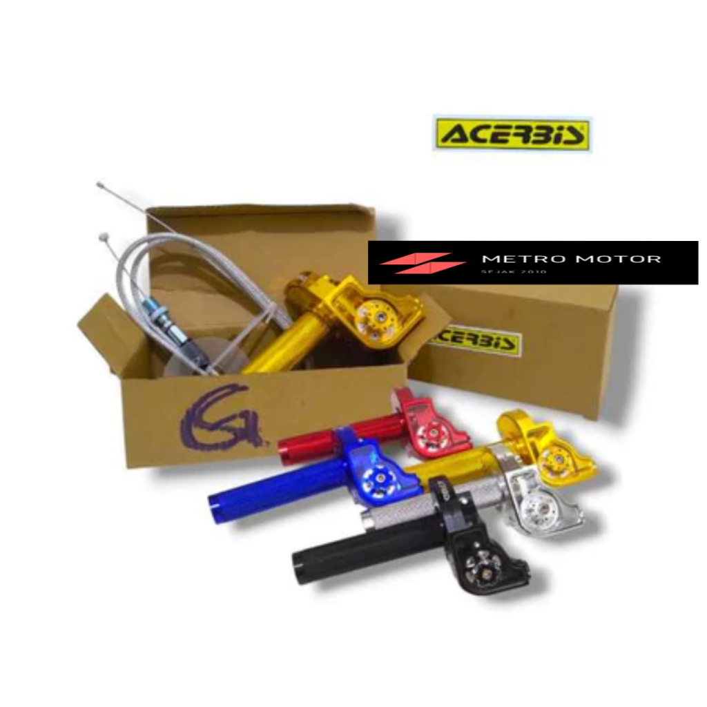 Gas Spontan Roller Acerbis V2 Gas Spontan Acerbis Full Cnc Plus 1 Kabel Universal Motor