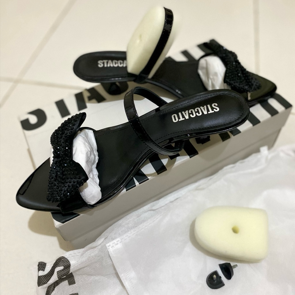 STACCATO WOMAN'S HEELS BLACK NEW ORIGINAL SALE