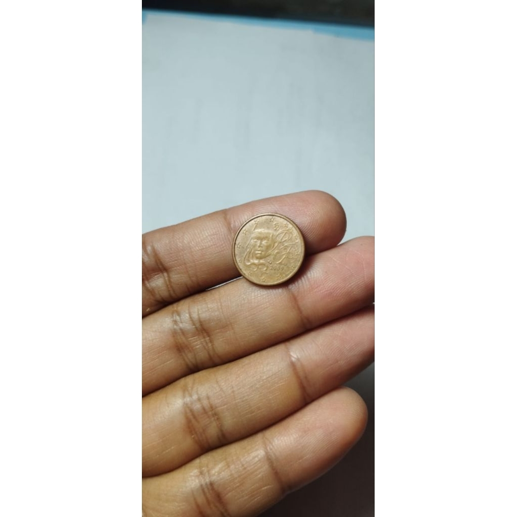 KOIN 1 SEN  EURO PRANCIS ANEKA TAHUN