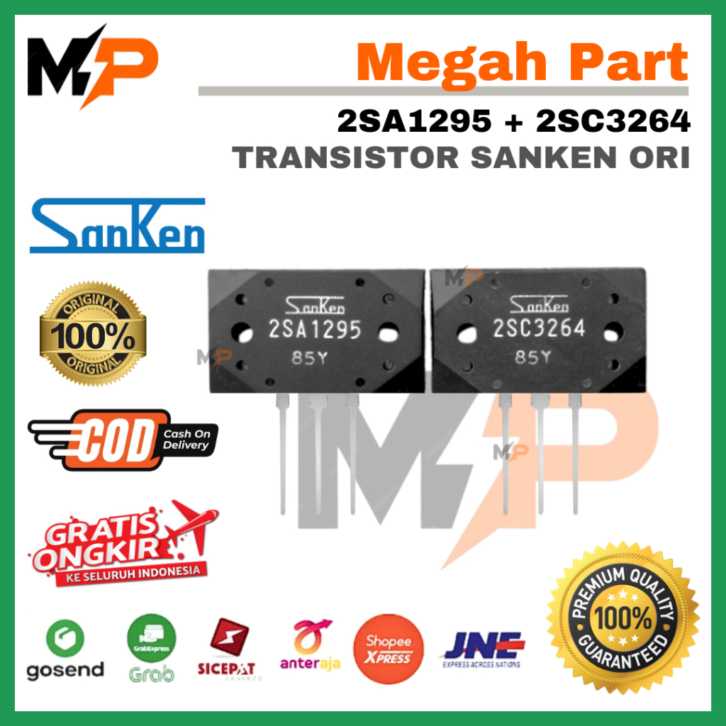 Transistor 2SA1295 2SC3264 Set SANKEN ORIGINAL - TR 2SA1295 2SC3264 SANKEN - TR 2SC3264 - MJL 2SA129