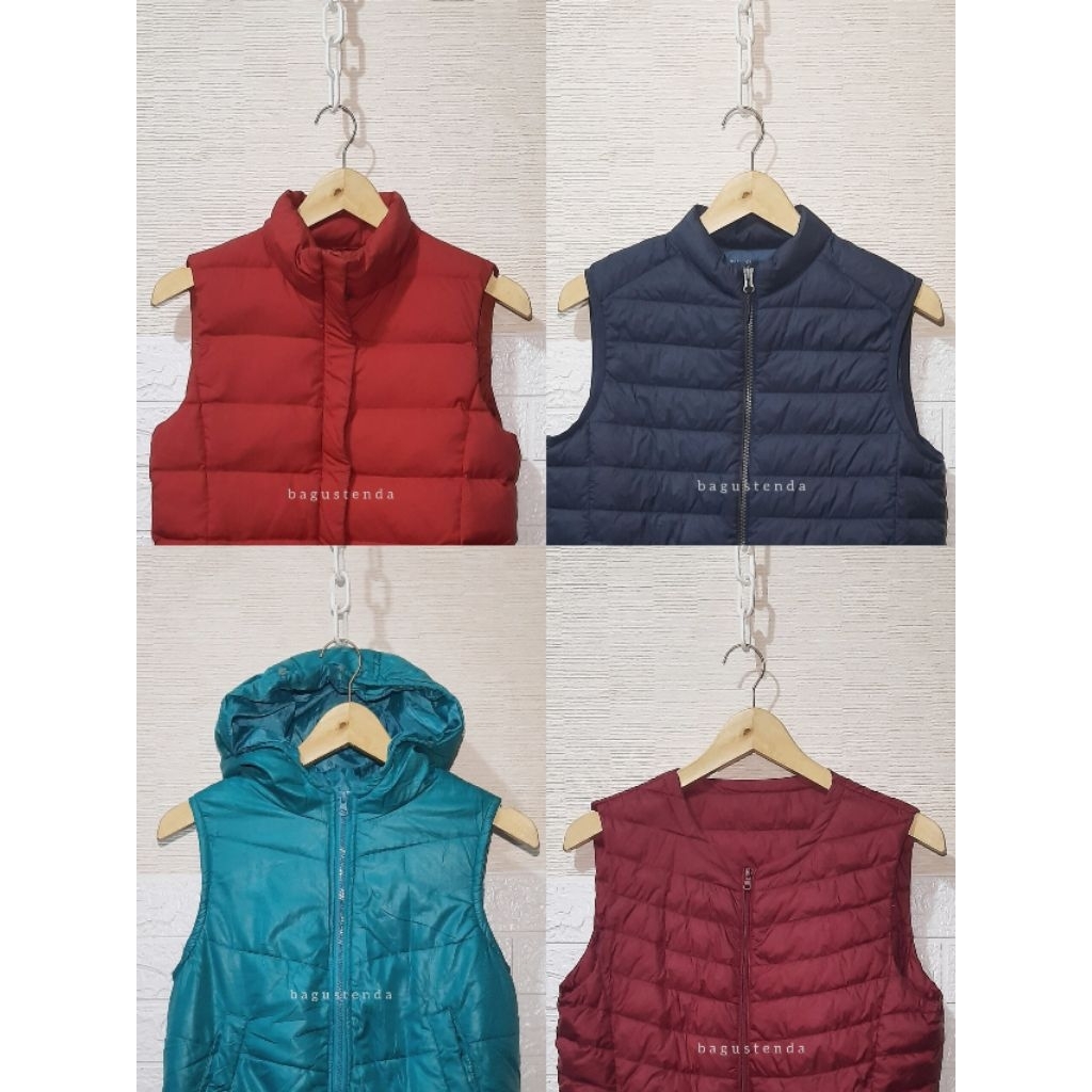 Vest Bulu Angsa Puffer TOPTEN GOODDAY size XS-S Rompi Bulang Ultralight gunung outdoor motor prelove