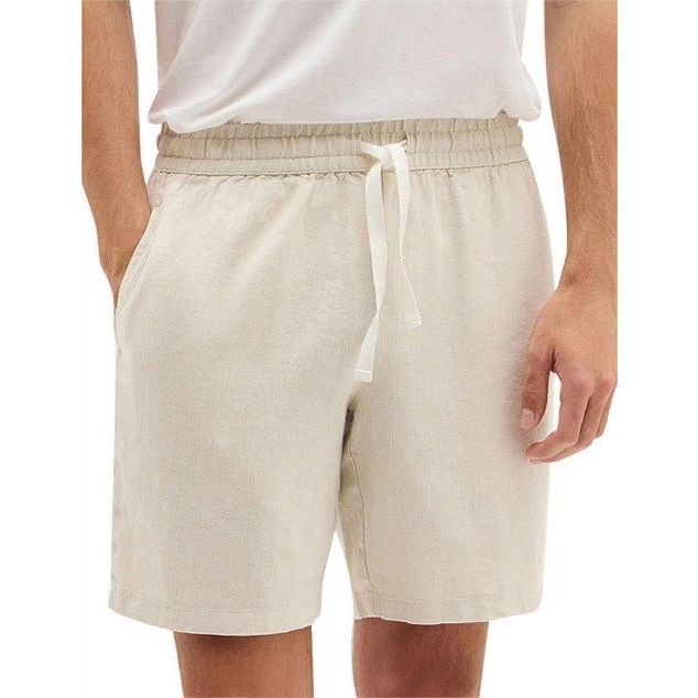 Celana Pendek Pria Linen Premium Relaxed Fit celana pria linen premium pendek-celana pendek distro p