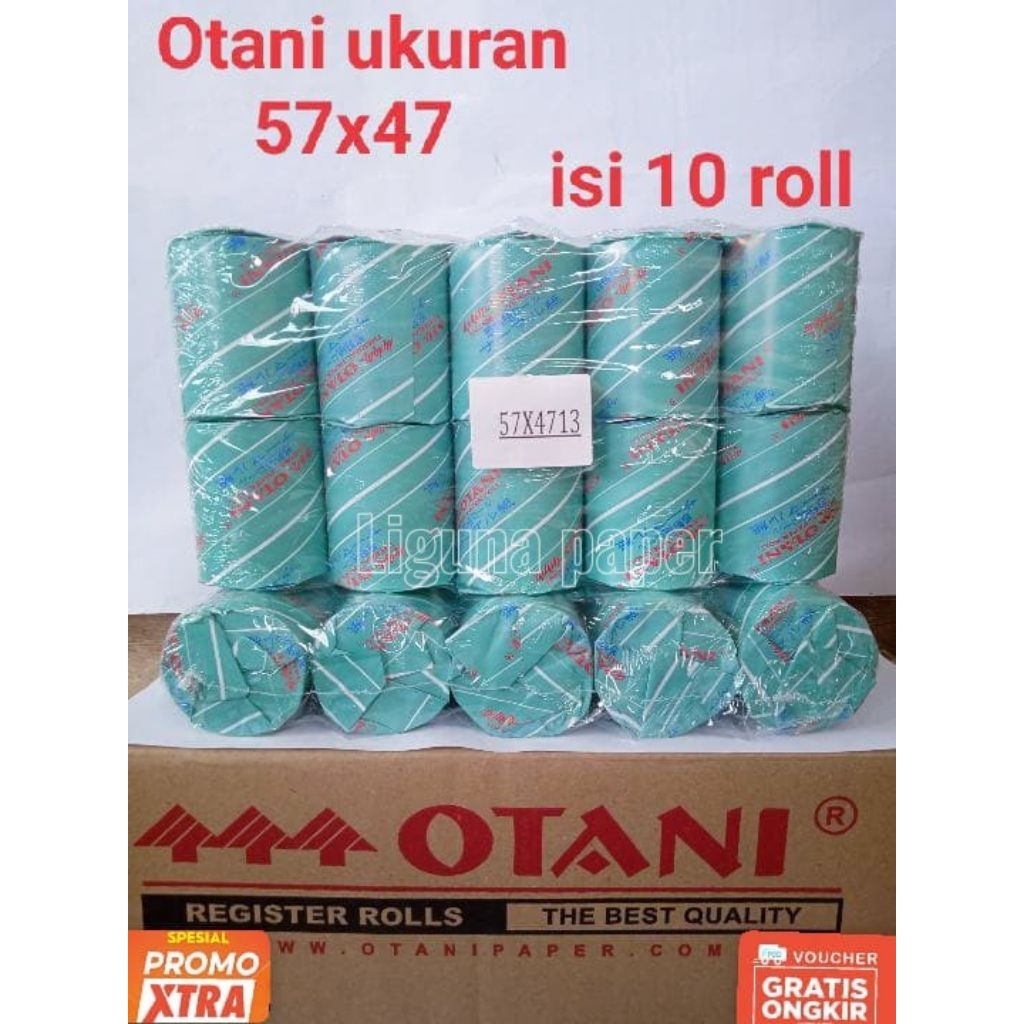 Kertas struk thermal Otani 10roll 57x47mm / kertas struk / peper roll