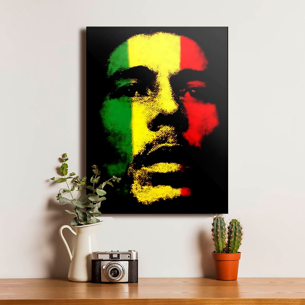 Bob Marley Poster Kayu Dekorasi Kamar Pajangan Dinding Vintage