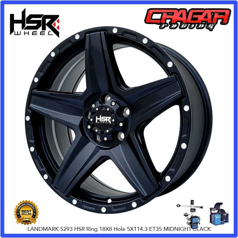 Velg Mobil HSR LANDMARK Ring 18 Hole 5 Buat Xpander Rush Terios Crv Santafe Innova Dll
