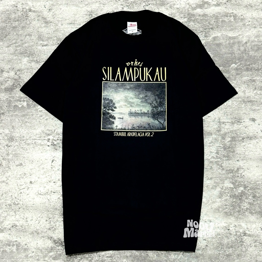 Tshirt Silampukau - Stambul Arkipelagia V2 Black | Official Merchandise | Noov Music Merchandise Ori