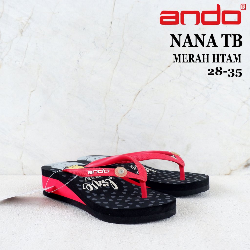 Sandal Anak ANDO - size 28-35 - LIZZIE & NANA & FROZEN  906 & BARBIE 901 & UNICORN - sandal japit an