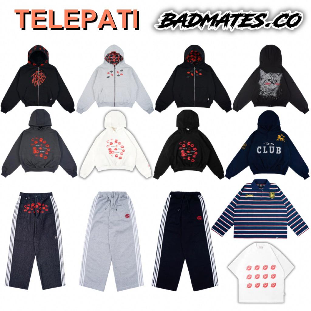 Telepati Kiss Me - Telepati.che Hoodie, Sweatpants, Longsleeve Polo Strip, Baggy, Whtevr Kiss Tee Or