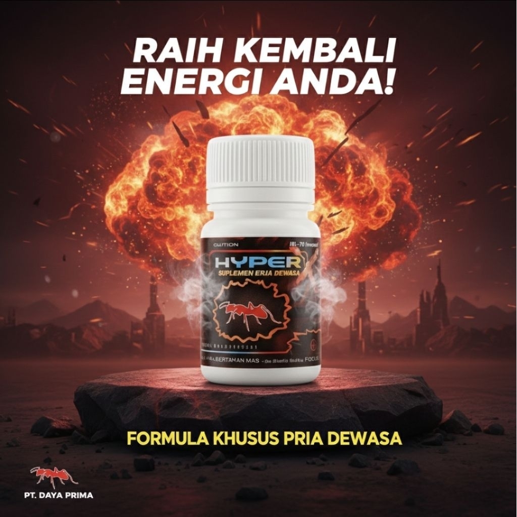 HyperX Herbal Madu Bubuk 10 Kapsul - Membantu Ereksi, Kuat, Tahan Lama