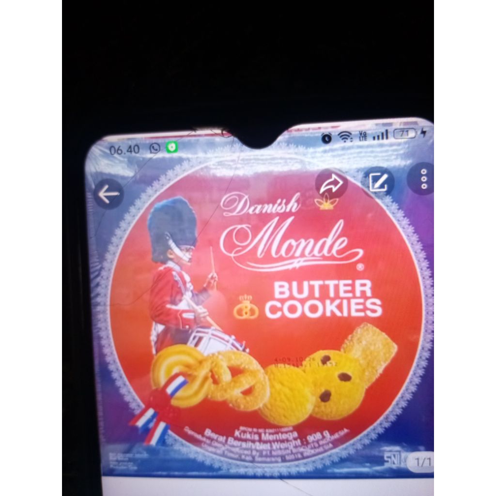 Danish Monde Butter Cookies 908 gr