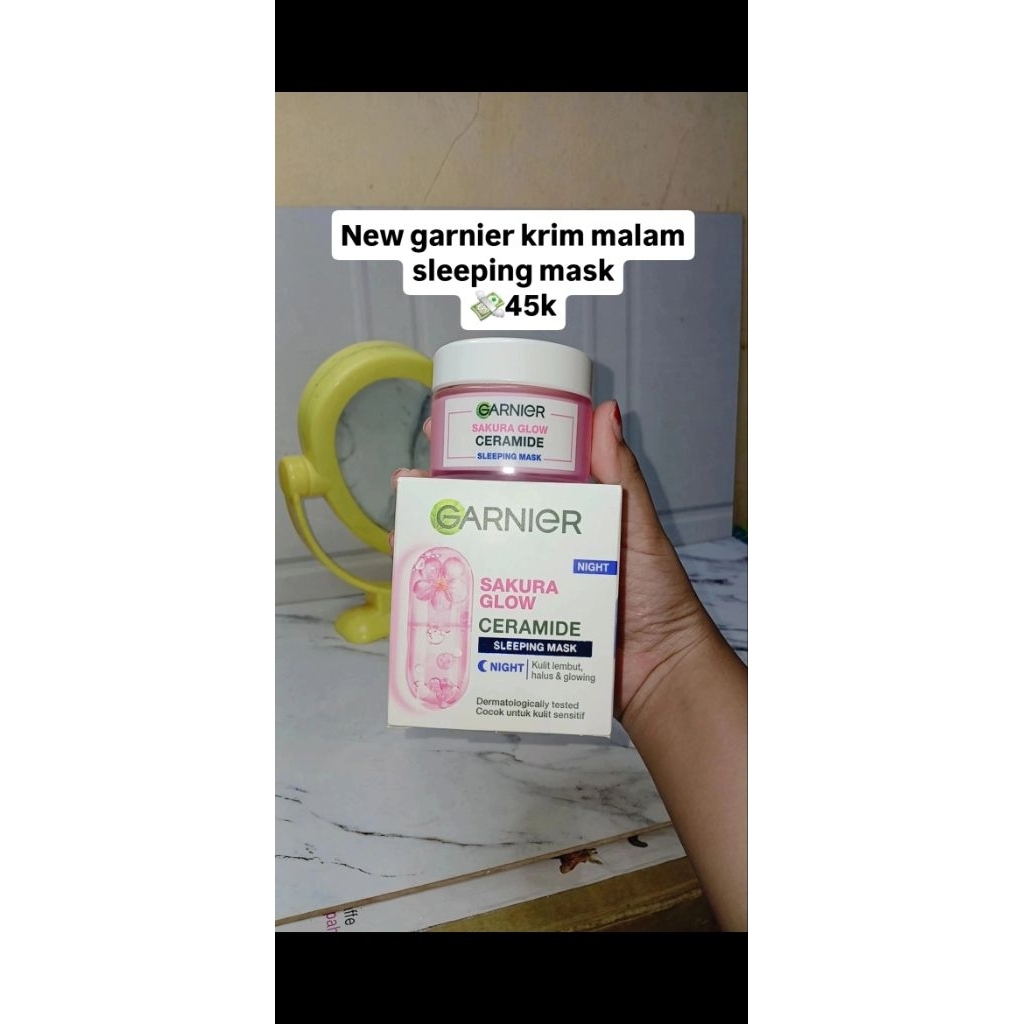 garnier cream malam sleeping mask