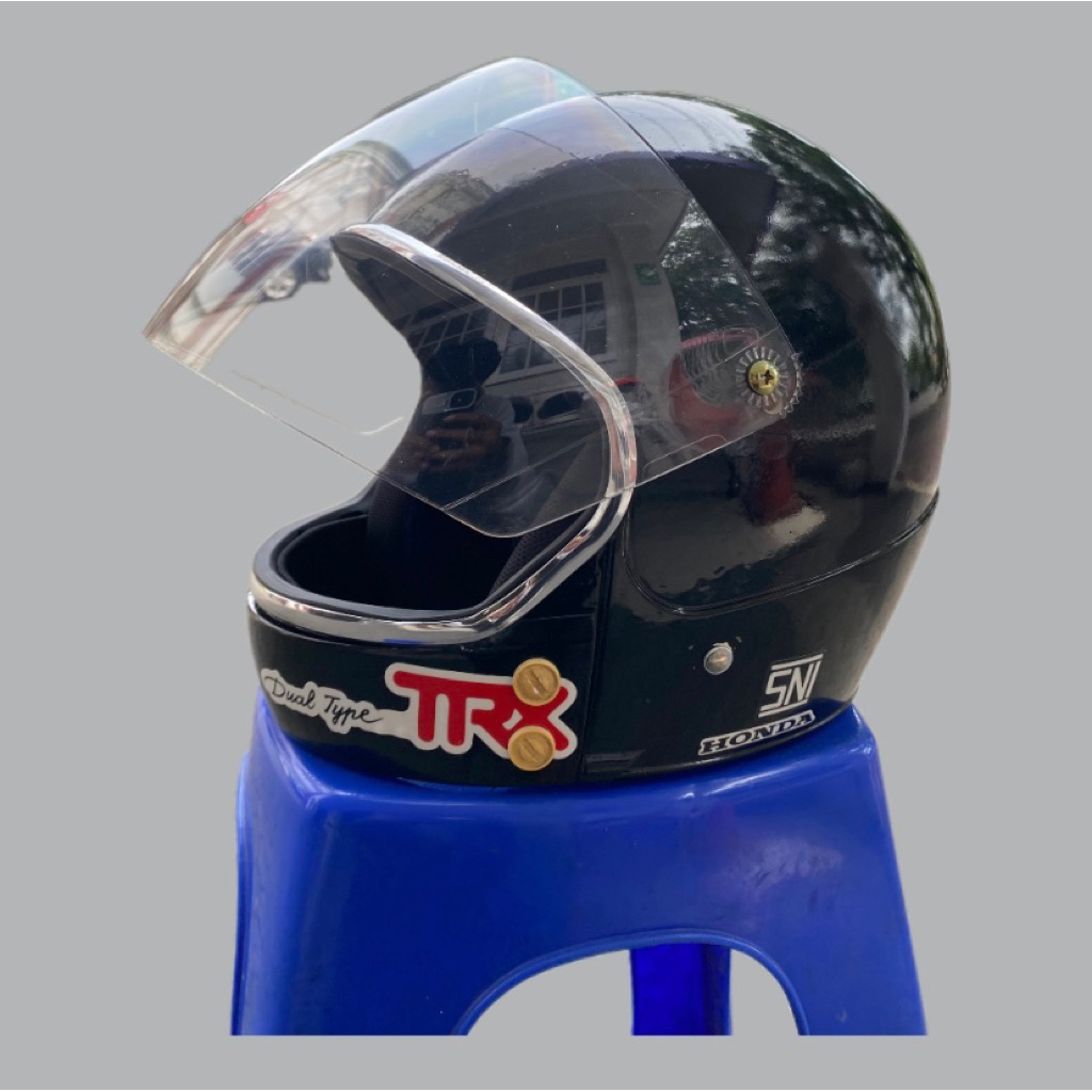 helm trx cakil original honda jadul custom