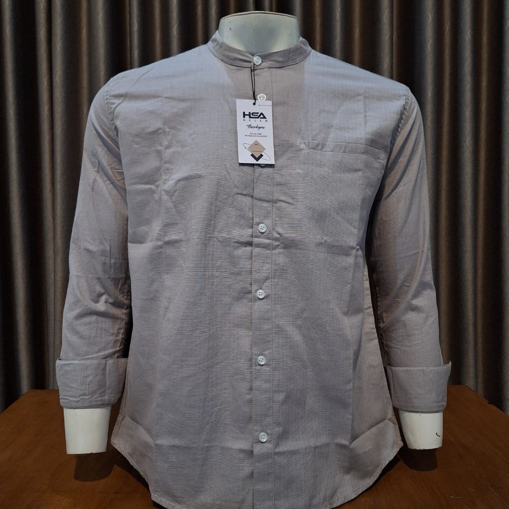 BAJU KOKO DEWASA KEMKO KEMEJA KOKO PRIA ATASAN BAJU MUSLIM [ HSA HULEM ] LENGGAN PANJANG POLA SELIMF