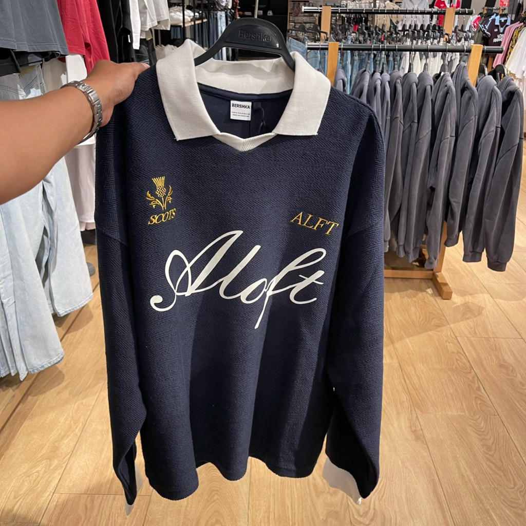 Sweater Varsity BERSHKA MEN Jastip (jasa titip)