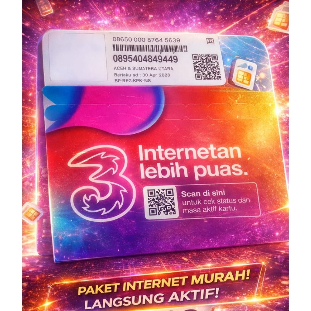 Kartu Tri (Siap Pakai )