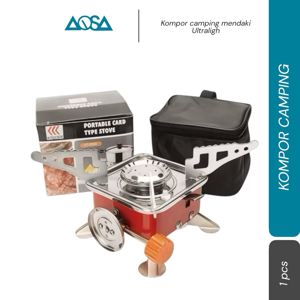 kompor camping mendaki portabel kompor kotak / kompor portabel / kompor mendaki