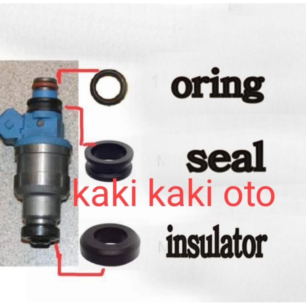 Insulator injector seal nosel injektor injector seal oring nozzle injector Lancer evo eterna