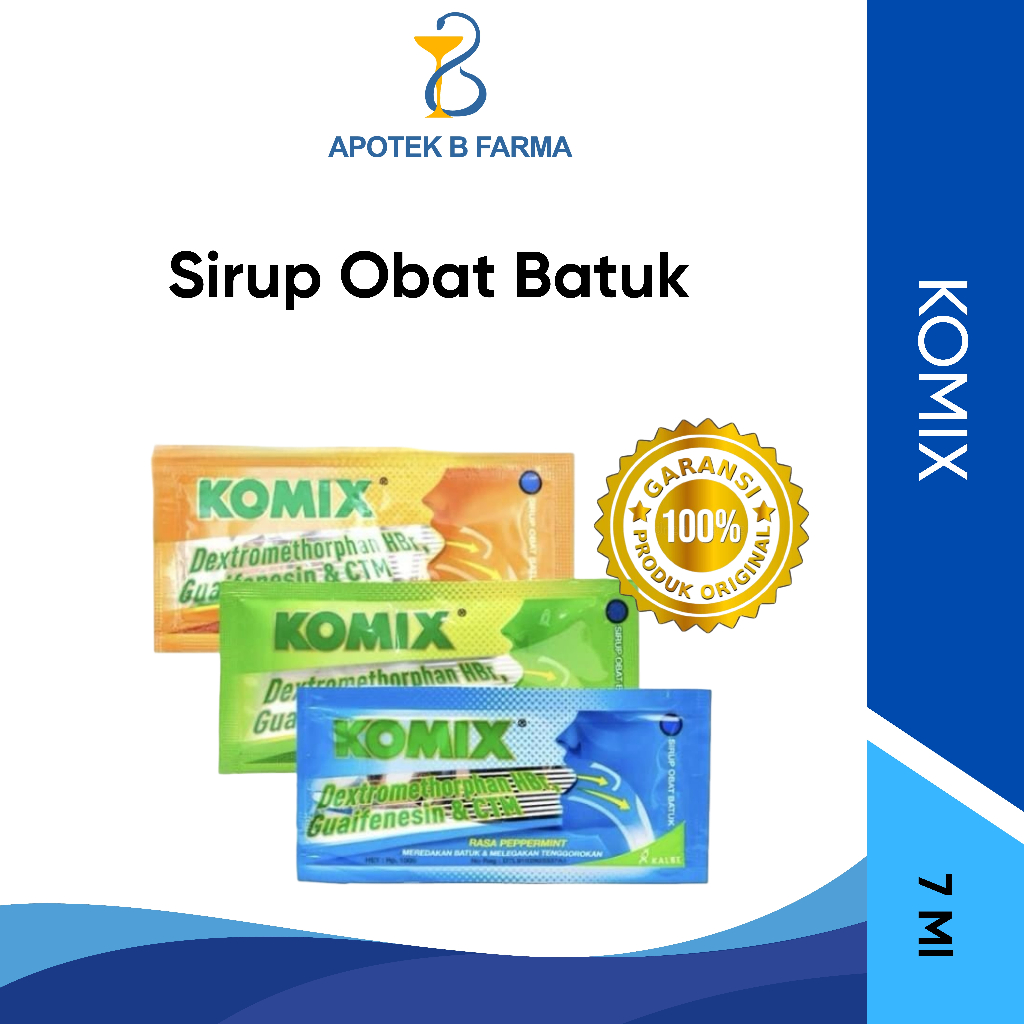 Komix Sachet 7 Ml - Meredakan Batuk Berdahak