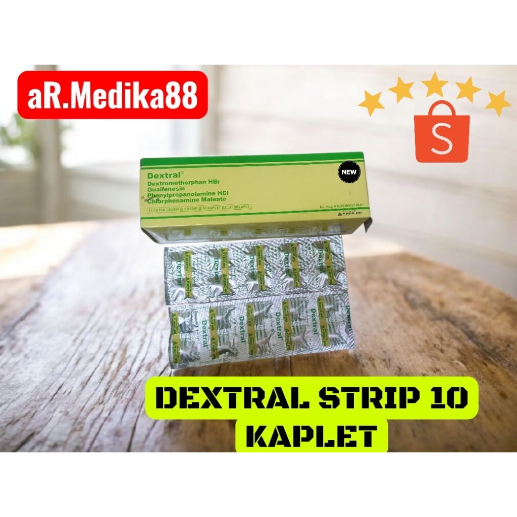 DEXTRAL STRIP 10 KAPLET || BATUK FLU