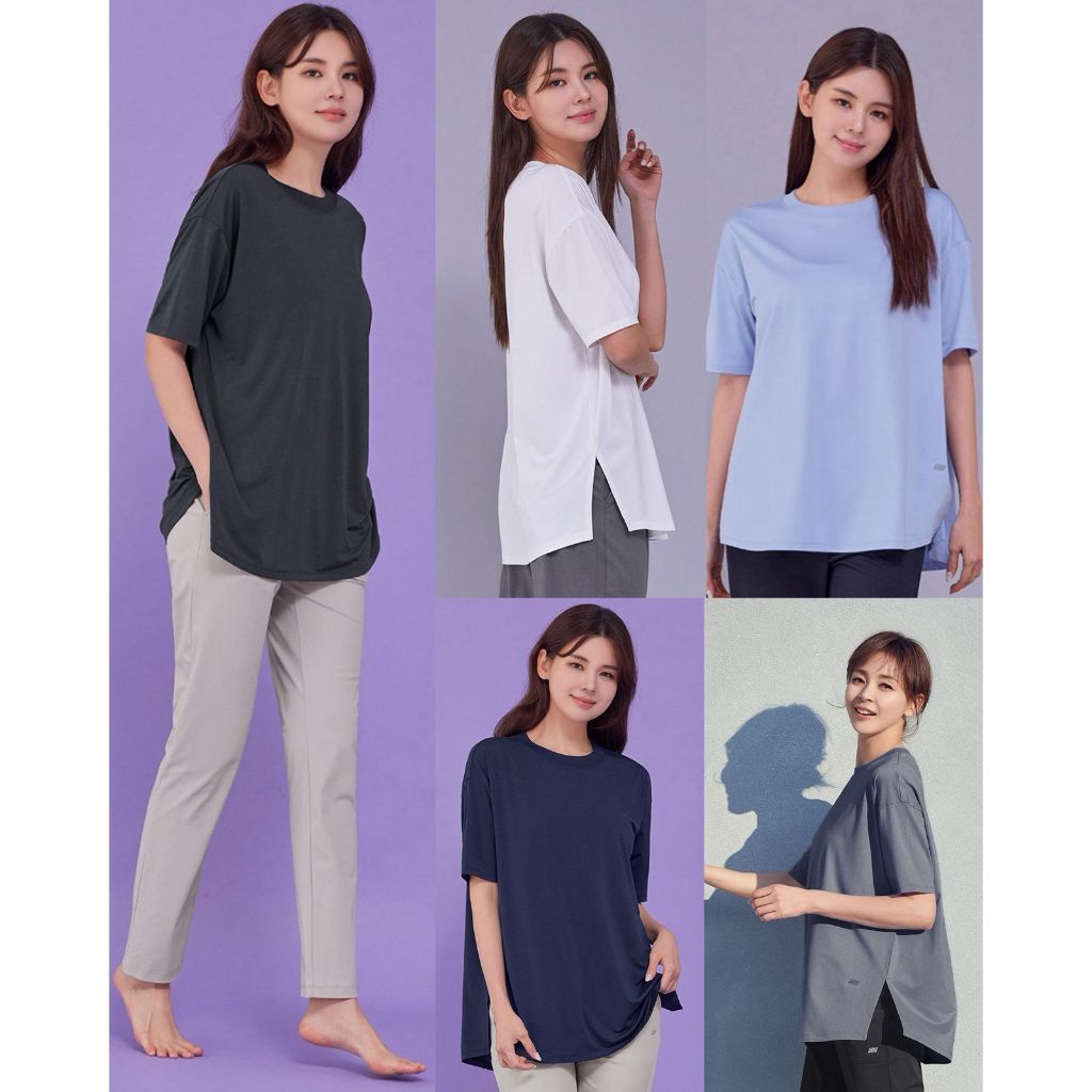 Kaos Lengan Pendek Wanita Oversized Stretchy & Sporty | Women's Cooling Light Metro Short Sleeve - S