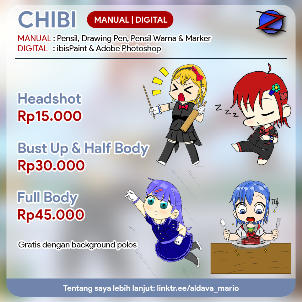 Gambar Keinginanmu menjadi Ilustrasi Chibi
