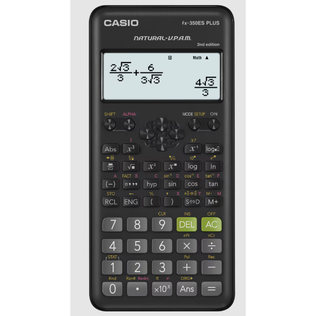 Kalkulator Scientific Kalkulator Casio Kalkulator Sekolah Casio fx-350ES Plus