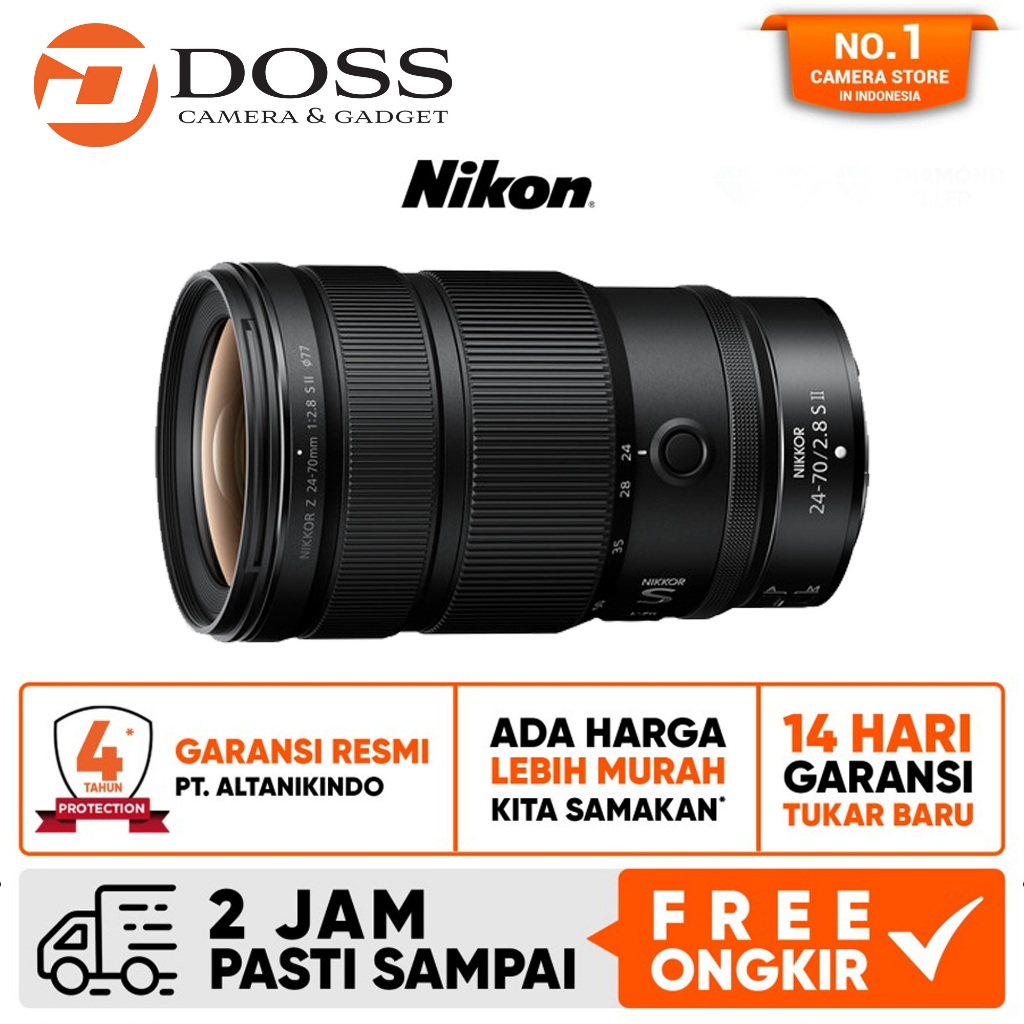 Nikon NIKKOR Z 24-70mm f/2.8 S II Lens Nikon 24-70mm