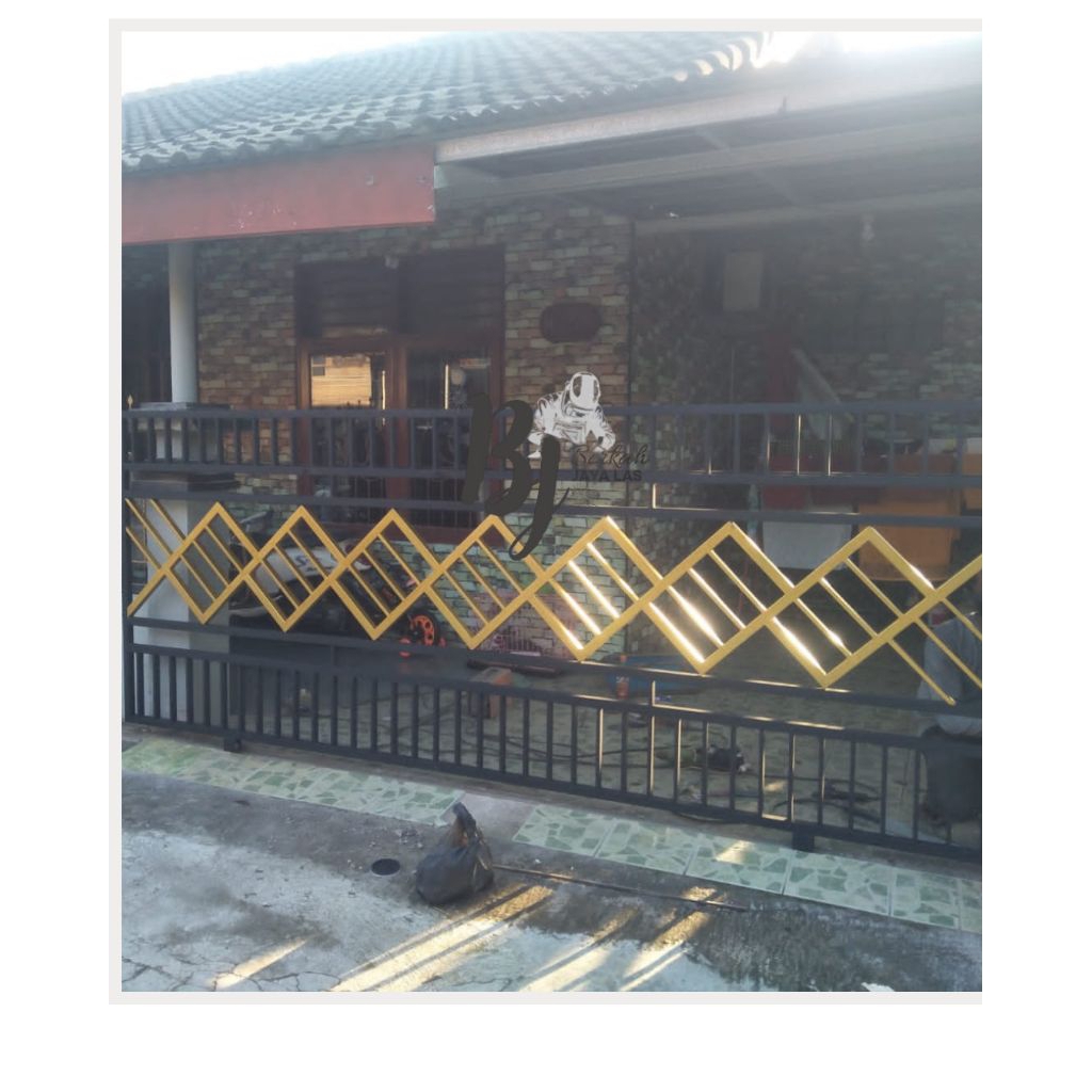 pagar minimalis hollow galvanis