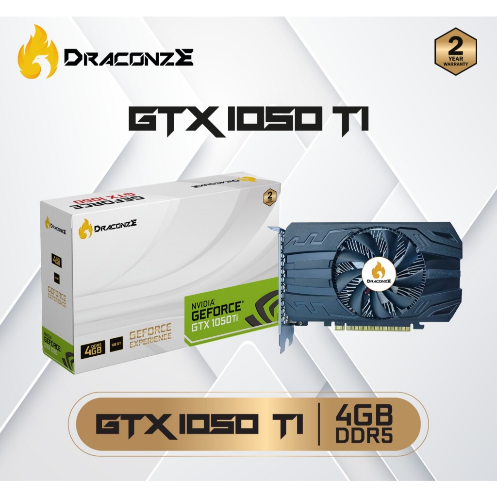 VGA CARD / VGA NVIDIA GTX 1050/ VGA GTX 1050/ VGA GTX 1050 TI 4GB DDR5 128BIT / DRACONZE GTX 1050 TI
