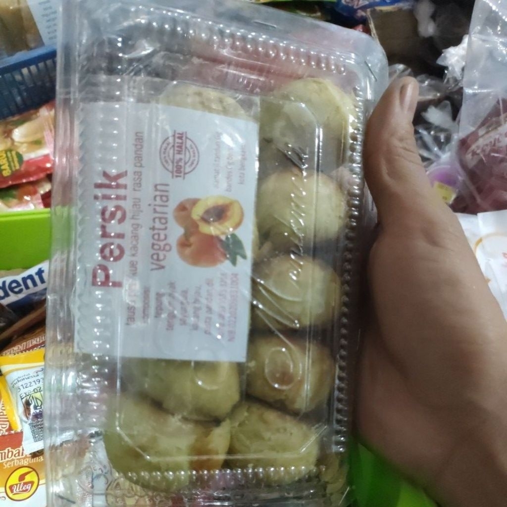 tausa pia/kue kacang hijau vegetarian rasa pandan