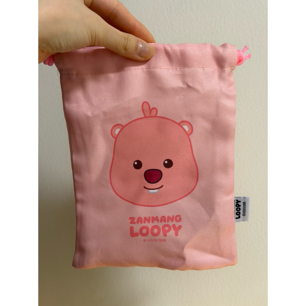 miniso zanmang loopy drawstring pouch