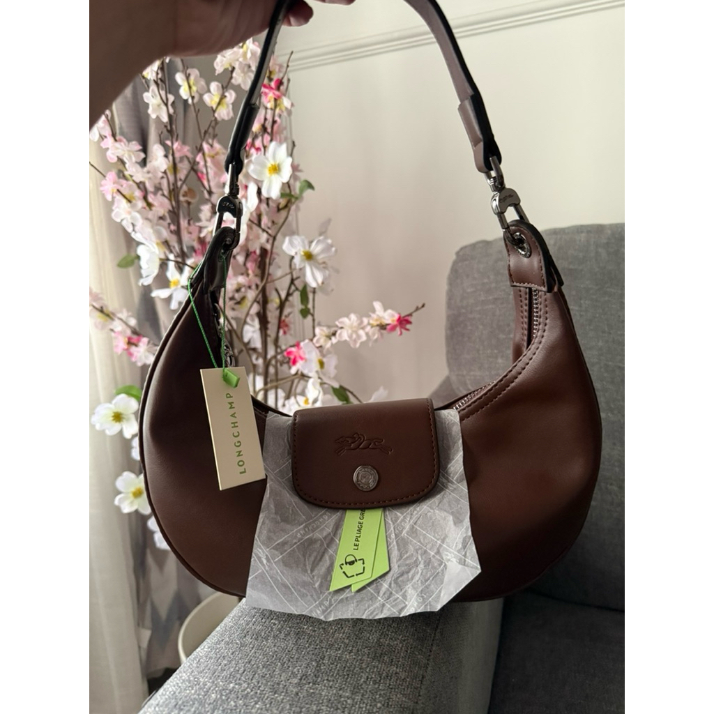 Tas Wanita LC sabit cuir kulit warna red brown