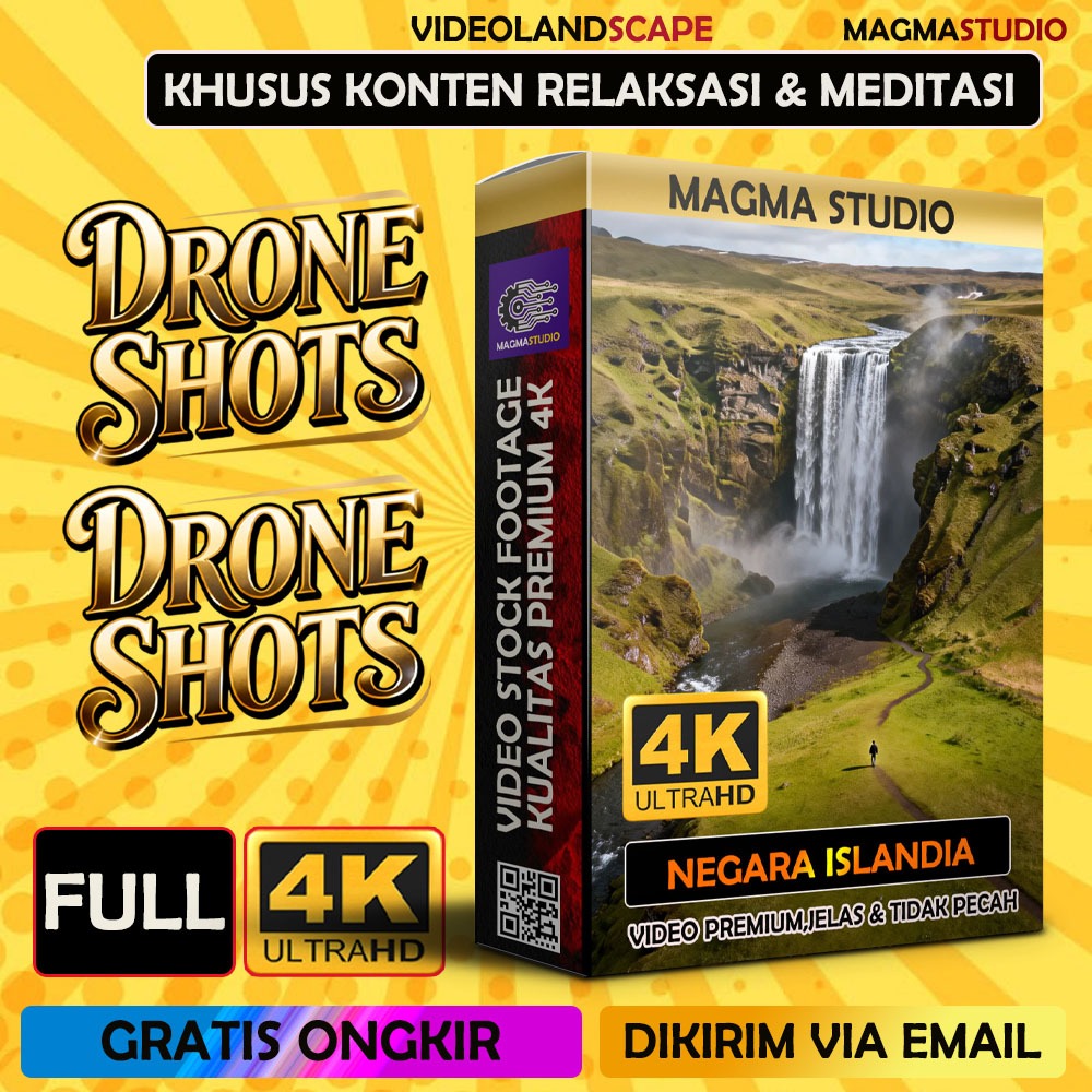 (FULL 4K) 1000+++ ISLANDIA (DRONE SHOTS) Footage | Cocok Untuk Konten Relaksasi dan MEDITASI