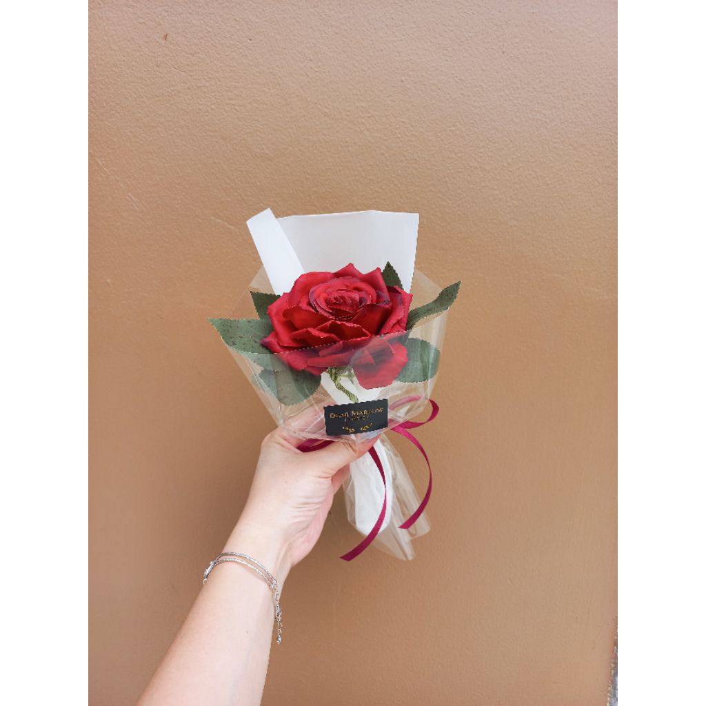 Single Rose Artificial - Bunga Mawar Satuan Palsu