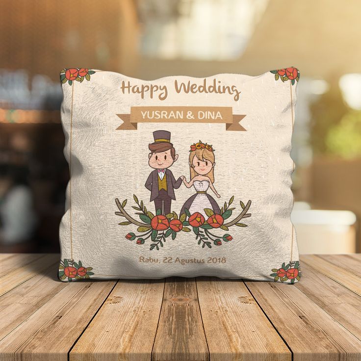 Kado pernikahan souvenir wedding couple/Bantal wedding custom/Bantal custom foto wajah
