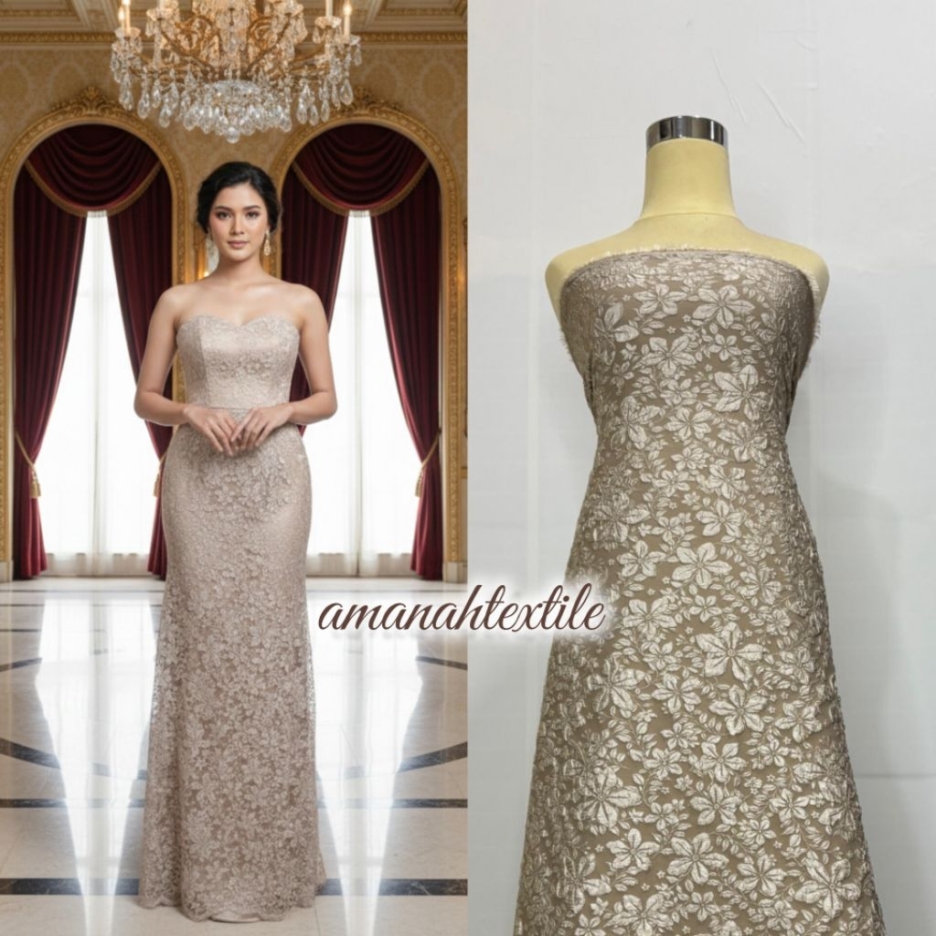 Kain Jaquard Fukuro / Jaquard Embos / Kain Jaquard / Bahan Kebaya