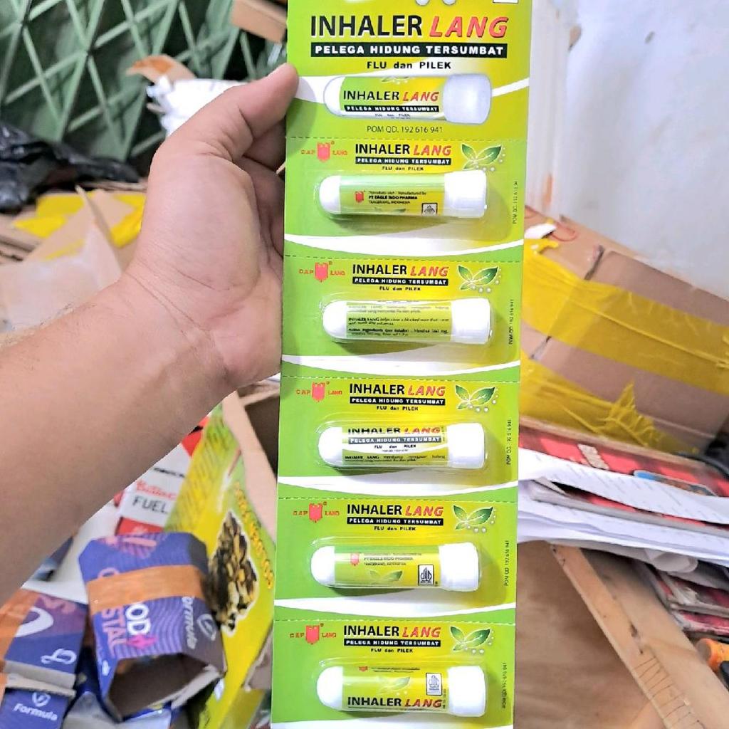 Inheler lang 6pcs Cap lang hidung tersumbat flu dan pilek