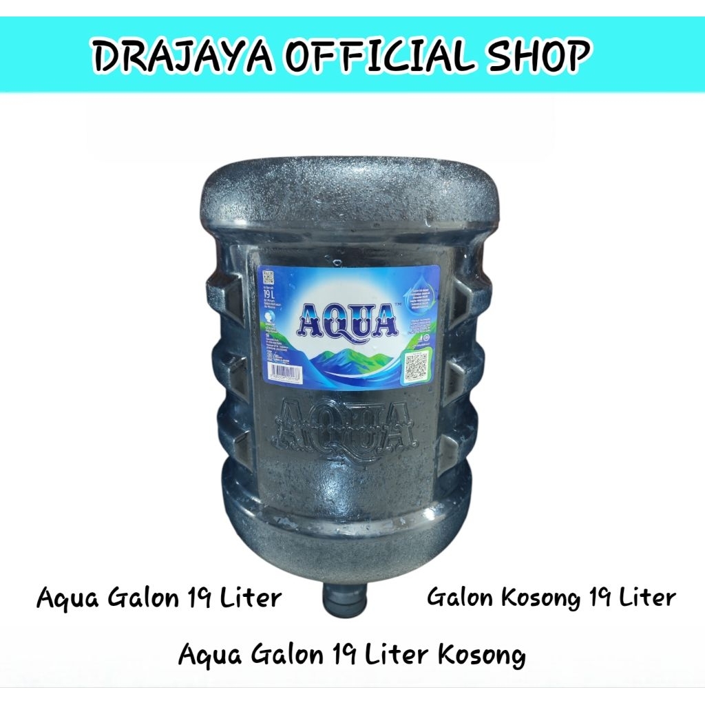 Aqua Galon Air Mineral 19 Liter Kosongan