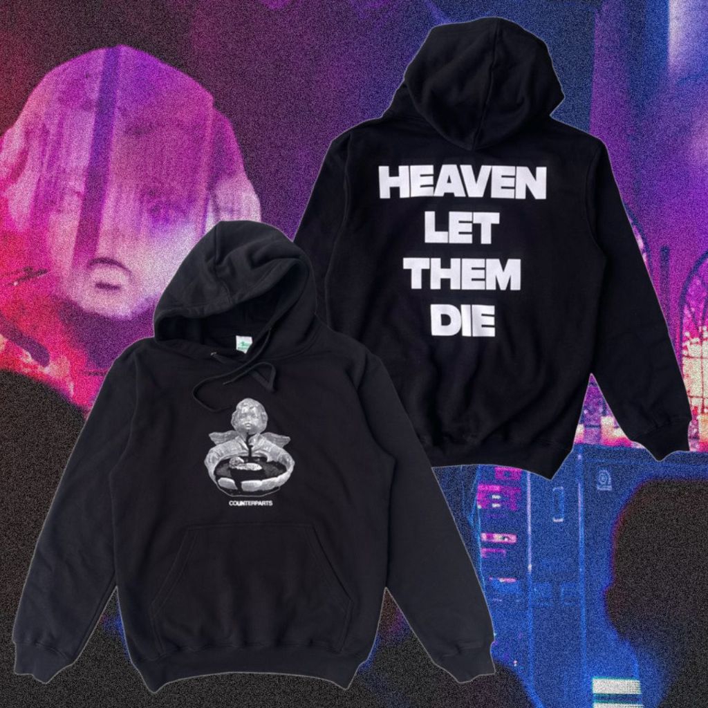 hoodie band COUNTERPARTS - HEAVEN LET THEM DIE BLACK - PULLOVER