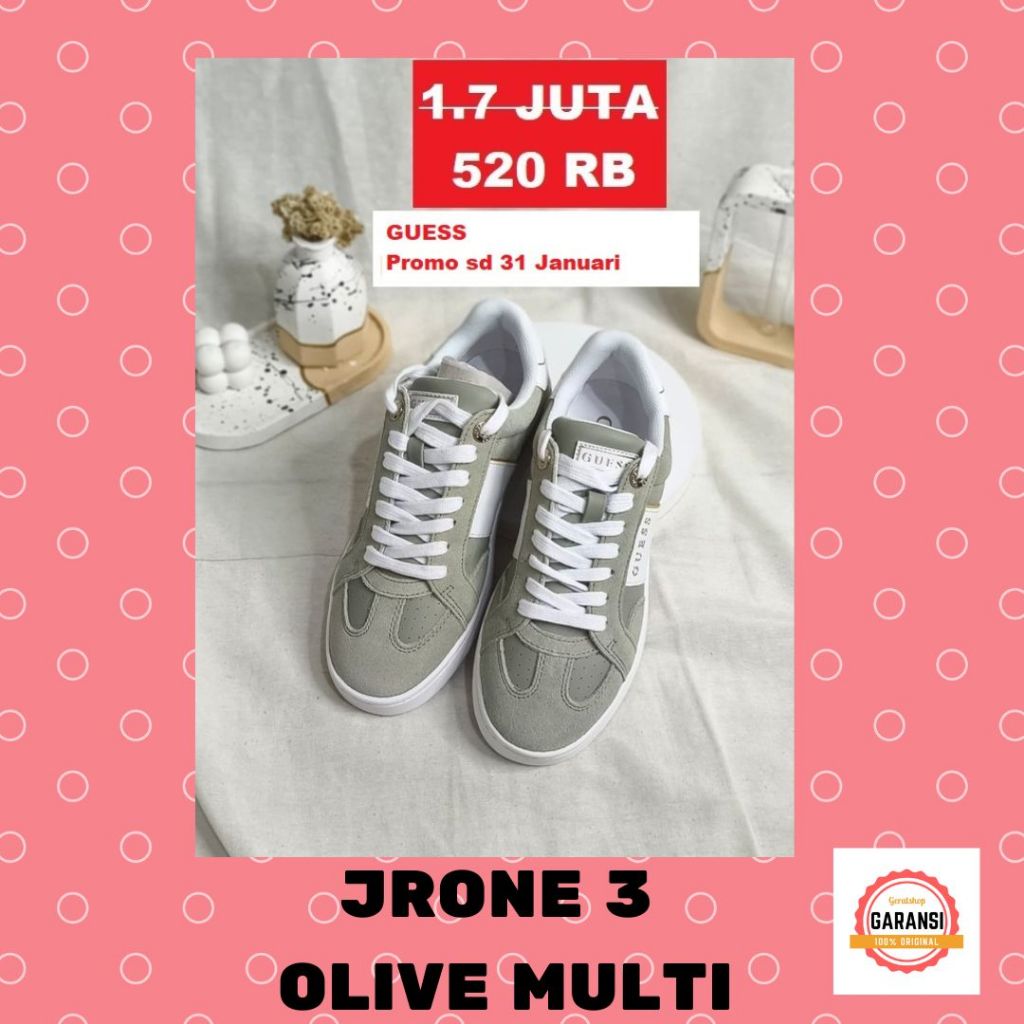 Sepatu sneakers wanita seri JRONE 3 Guess 100% original store