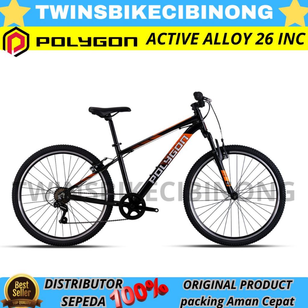 Sepeda Gunung MTB 26 POLYGON ACTIVE REM V BRAKE